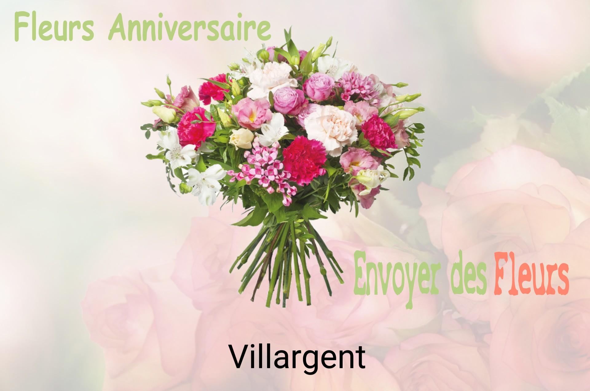 Bouquet de fleurs d’anniversaire livré à Villargent