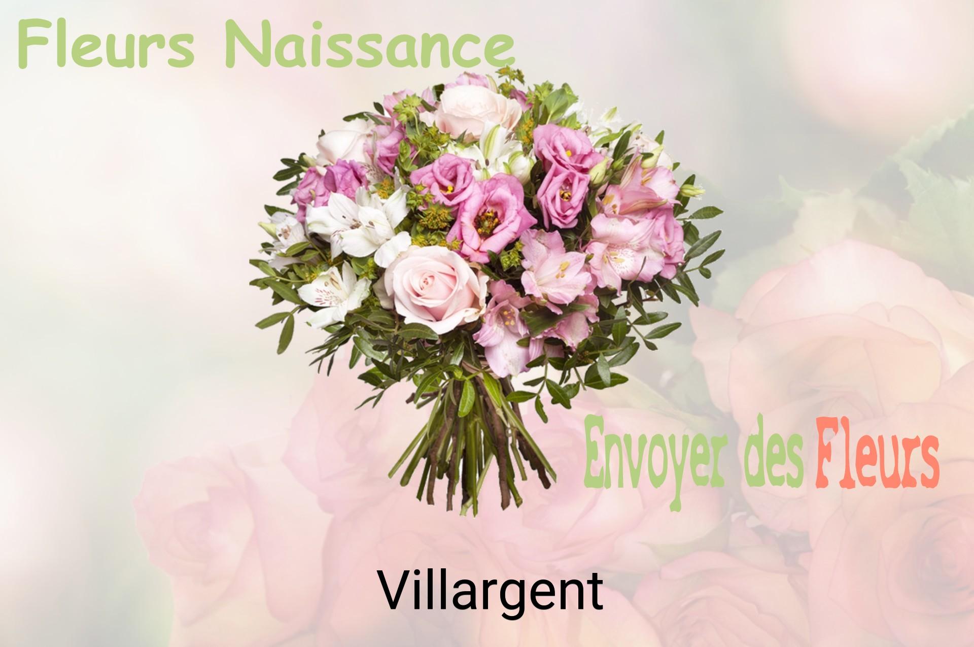 Bouquet de fleurs de naissance livré à Villargent